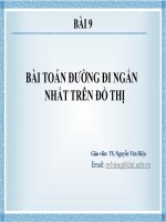Bài giảng Toán rời rạc Bài 9 - TS. Nguyễn Văn Hiệu