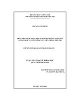 PHÂN TÍCH VÀ ĐỀ XUẤT MỘT SỐ GIẢI PHÁP NÂNG CAO CHẤT LƯỢNG DỊCH VỤ VIỄN THÔNG CỦA VIỄN THÔNG PHÚ THỌ