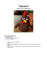 Cách móc Con gà trống đơn giản, dễ làm, siêu dễ thương làm đồ chơi cho bé