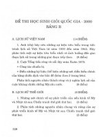 Những bài đạt giải trong kỳ thi học sinh giỏi quốc gia môn lịch sử phần 2 