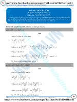 Bài tập phương pháp hàm số giải pt mũ có đáp án thầy nguyễn bá tuấn 