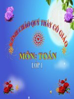 Bài giảng Toán 1 Chương 1 bài 6: Các số 1,2,3,4,5