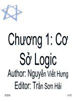 Bài giảng toán rời rạc chương 1   nguyễn viết hưng, trần sơn hải 