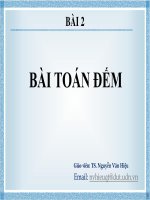 Bài giảng Toán rời rạc Bài 2 - TS. Nguyễn Văn Hiệu