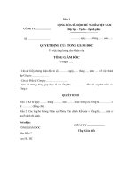 Mẫu quyết định tăng lương cho nhân viên