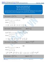 Bài tập phương pháp đổi cơ số logarit hóa có đáp án thầy nguyễn bá tuấn 