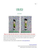 Cách móc búp bê Xê Ko trong truyện Doraemon dễ làm, siêu dễ thương cho bé