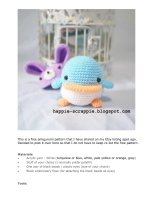 Cách móc Búp bê thỏ Bunny dễ làm, siêu dễ thương, kiểu 2 mới lạ cho bé