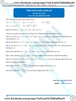 Bài tập tính đơn điệu của hàm số thầy nguyễn bá tuấn 