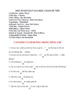 TỔNG hợp các kiểu câu GT AV dễ NHỚ sưu tầm