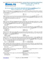 Trinh phục kiên thức về biến dị cấp tế bào