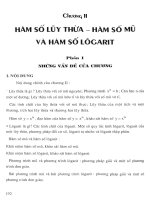 HÀM SỐ LŨY THỪA HÀM SỐ MŨ VÀ HÀM SỐ LOGARIT HAY NHẤT