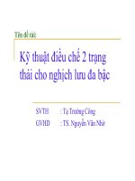 Kỹ thuật điều chế 2 trạng thái cho nghịch lưu đa bậc