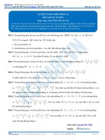 Bài tập vị trí tương đối phần 2 thầy nguyễn bá tuấn 