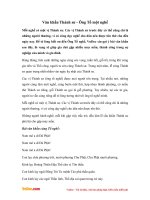 Văn khấn Thánh sư - Ông Tổ một nghề