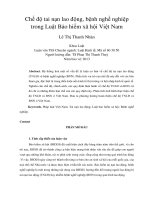 Chế độ tai nạn lao động, bệnh nghề nghiệp trong luật bảo hiểm xã hội việt nam 