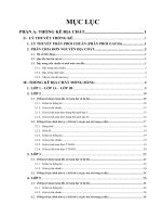 Báo cáo đồ án nền móng Thống kê địa chất