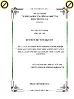 CÁC GIẢI PHÁP HOÀN THIỆN QUY TRÌNH NGHIỆP vụ GIAO NHẬN HÀNG hóa XUẤT KHẨU NGUYÊN CONTAINER (FCL) BẰNG ĐƯỜNG BIỂN tại CÔNG TY TNHH MARINE SKY LOGICTICS 