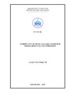 Nghiên cứu sử dụng vật liệu sandwich trong đóng tàu vỏ composite 