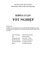 Nghiên cứu sự hài lòng của người dân đối với dịch vụ cung ứng giống cây trồng tại xã hòa hải, huyện hương khê, tỉnh hà tĩnh 