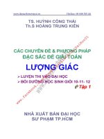 CĐ  PHƯƠNG PHÁP GIẢI LƯỢNG GIÁC   tập 1