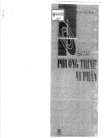 BÀI tập PHƯƠNG TRÌNH VI PHÂN TRƯỜNG đại học HỒNG đức 