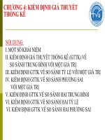 Bài giảng xác suất thống kê chương 4   ths  trần thị minh tâm 