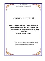 Phát triển hệ tống thẻ điểm cân bằng trong triển khai và thực thi chiến lược tại ngân hàng nông nghiệp và phát triển nông thôn chi nhánh thừa thiên huế 