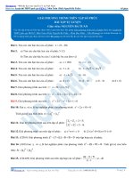 Bài tập giải phương trình trên tập số phức 