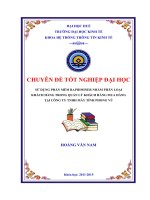 Sử dụng phần mềm rapidminer nhằm phân loại khách hàng trong quản lý khách hàng mua hàng tại công ty TNHH máy tính phong vũ 