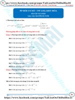 Bài tập phương pháp đổi cơ số logarit hóa thầy nguyễn bá tuấn 