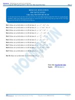 Bài tập khảo sát hmà số cơ bản thầy nguyễn bá tuấn 