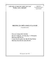 Phương án chữa cháy  của cơ sở năm 2016