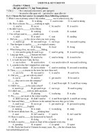 Bài tập: Used to & get used to