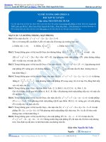 Bài tập vị trí tương đối mặt cầu và mặt phẳng thầy nguyễn bá tuấn 