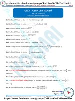 Bài tập giá trị lớn nhất giá trị nhỏ nhất của hàm số thầy nguyễn bá tuấn 