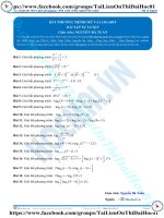 Bài tập bất phương trình mũ và logarit thầy nguyễn bá tuấn 