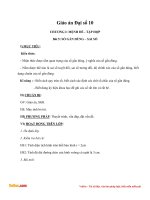 Giáo án Đại số 10 chương 1 bài 5: Số gần đúng - Sai số