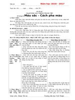 GIAO AN  MI THUAT LOP 4 DAN MACH - HOC KY 1