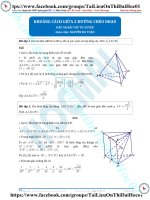 Bài tập khoảng cách hai đường thẳng chéo nhau có đáp án thầy nguyễn bá tuấn 
