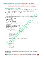 Skill CASIO + đề trắc nghiệm số 1 