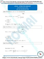 Bài tập giá trị lớn nhất giá trị nhỏ nhất của hàm số có đáp án thầy nguyễn bá tuấn 