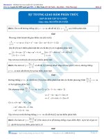 Bài tập sự tương giáo có đáp án thầy nguyễn bá tuấn 