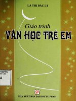 Giáo trình văn học trẻ em phần 1   lã thị bắc lý