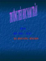 Bài giảng Toán 1 Chương 1 bài 3: Hình vuông, hình tròn