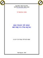 Bài toán tô màu đồ thị và ứng dụng 
