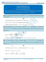 Bài tập phương trình mặt cầu có đáp án thầy nguyễn bá tuấn 