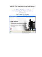 PHẦN MỀM SOẠN BÀI GIẢNG ĐIỆN TỬ