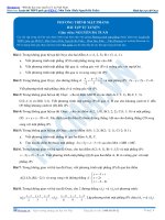 Bài tập phương trình mặt phẳng thầy nguyễn bá tuấn 