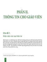 TÀI LIỆU DẠY VÀ HOC VỀ GIẢM NHẸ RỦI RO THIÊN TAI VÀ ỨNG PHÓ VỚI BIẾN ĐỔI KHÍ HẬU